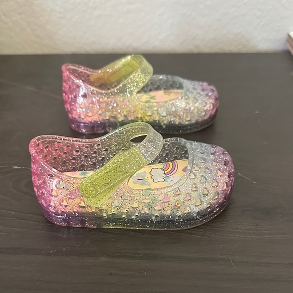 Wonder Nation Glittery Kids Dress Shoes - Pink, Yellow, Purple - Picture 4 of 6